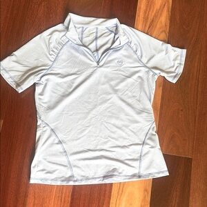 G/FORE Ladies Lavender and White Striped Top, Medium, Excellent Condition